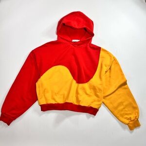 MNML Drop Shoulder Baggy Crop Hoodie
